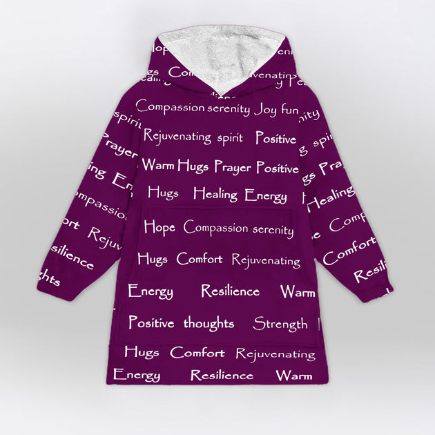 Healing Warm Hugs Caring Gift Blanket Hoodie Snug Savvy
