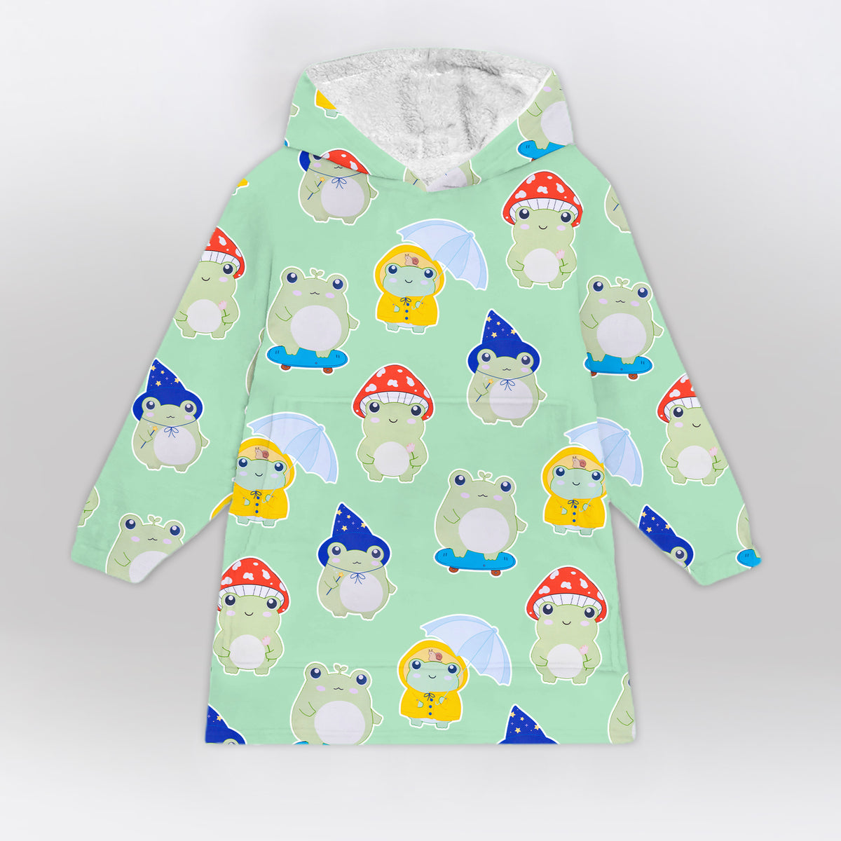 Cute Frog Blanket Hoodie