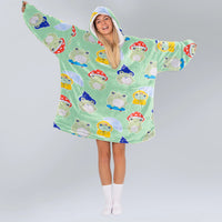 Load image into Gallery viewer, Cute Frog Blanket Hoodie
