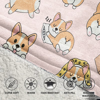 Load image into Gallery viewer, Cute Kawaii Corgi Blanket Hoodie
