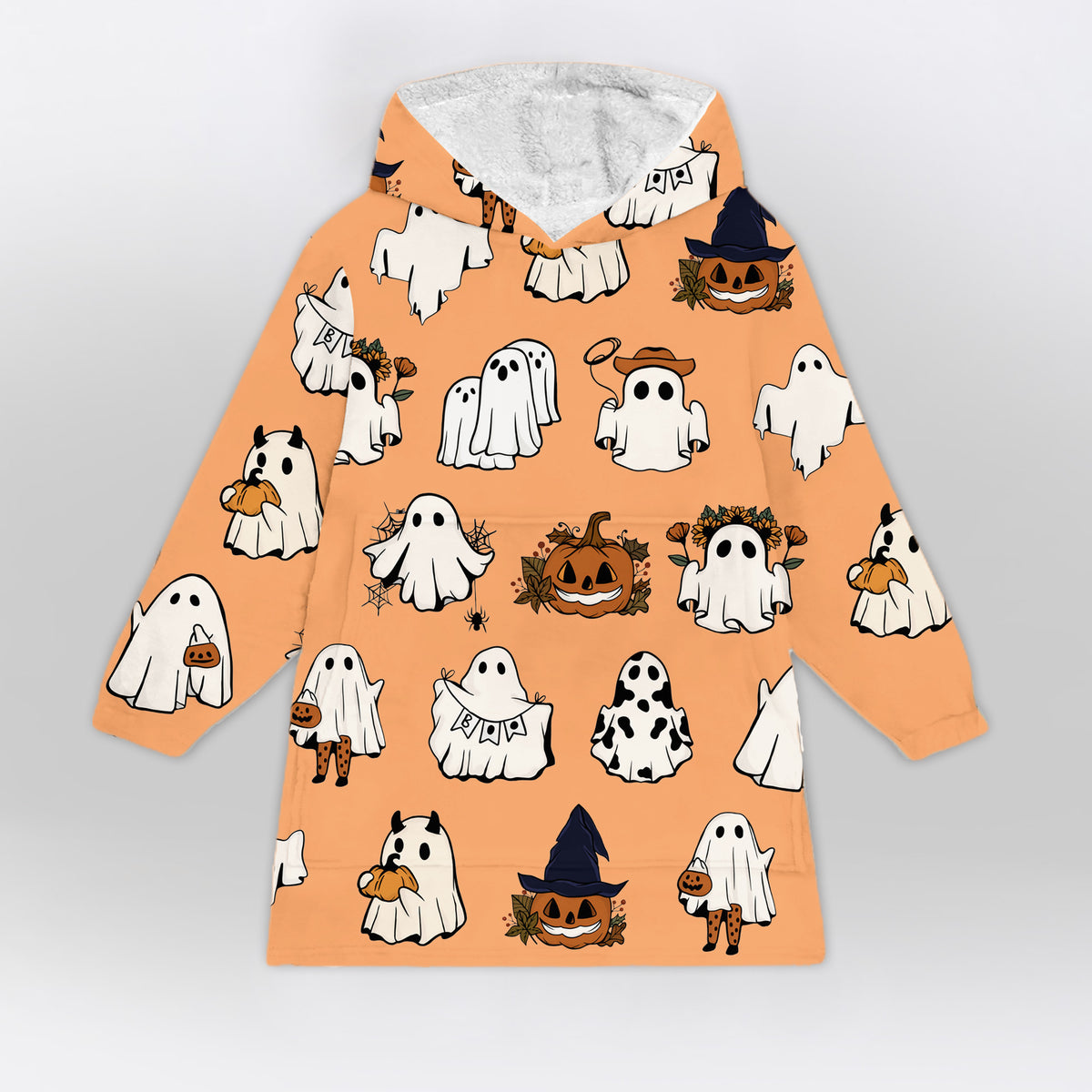 Halloween Ghost Blanket Hoodie