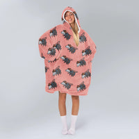 Load image into Gallery viewer, Opossum Cowboy Blanket Hoodie
