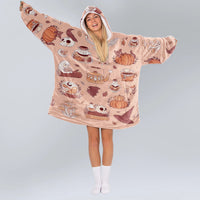 Load image into Gallery viewer, Witchy Fall Blanket Hoodie
