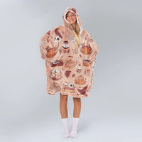 Load image into Gallery viewer, Witchy Fall Blanket Hoodie
