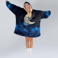 Load image into Gallery viewer, I Love You to the Moon and Back - Gifts for Daughter, Daughter Blanket Hoodie from Mom
