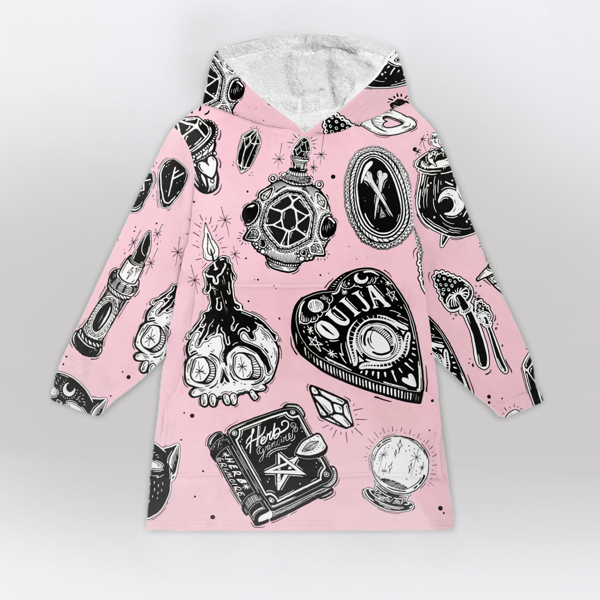 Ouija Pink - Cat Mom Blanket Hoodie