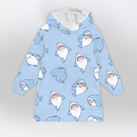Load image into Gallery viewer, Cute Shark Blanket Hoodie
