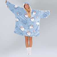 Load image into Gallery viewer, Cute Shark Blanket Hoodie
