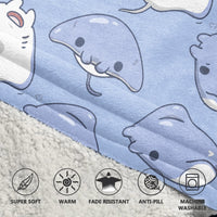 Load image into Gallery viewer, Cute Stingray Blanket Hoodie
