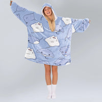 Load image into Gallery viewer, Cute Stingray Blanket Hoodie
