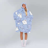 Load image into Gallery viewer, Cute Stingray Blanket Hoodie
