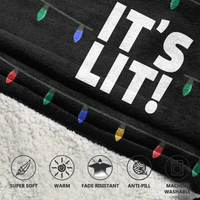 Load image into Gallery viewer, It&#39;s Lit Blanket Hoodie
