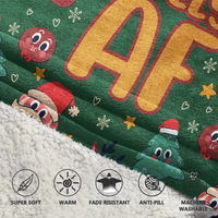 Load image into Gallery viewer, Jolly Santa Blanket Hoodie

