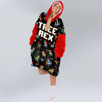Load image into Gallery viewer, Tree Rex Blanket Hoodie
