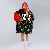 Load image into Gallery viewer, Tree Rex Blanket Hoodie
