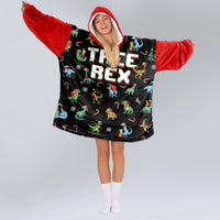Load image into Gallery viewer, Tree Rex Blanket Hoodie
