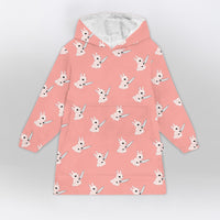 Load image into Gallery viewer, Adorable Bunny with Knife Blanket Hoodie
