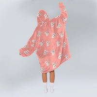 Load image into Gallery viewer, Adorable Bunny with Knife Blanket Hoodie
