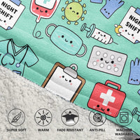 Load image into Gallery viewer, Kawaii Hospital &amp; Medical Blanket Hoodie
