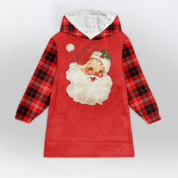 Load image into Gallery viewer, Retro Santa Blanket Hoodie
