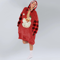 Load image into Gallery viewer, Retro Santa Blanket Hoodie
