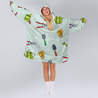 Load image into Gallery viewer, Love Gardening Blanket Hoodie
