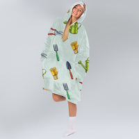 Load image into Gallery viewer, Love Gardening Blanket Hoodie
