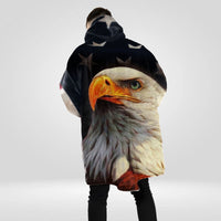Load image into Gallery viewer, USA Flag Eagle Vintage - Patriot Wearable Blanket
