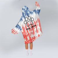 Load image into Gallery viewer, Americana Tie Dye - Dog Mom Wearable Blanket
