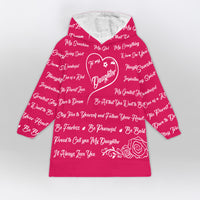 Load image into Gallery viewer, To My Daughter Blanket Hoodie
