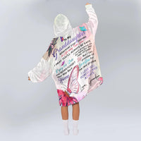 Load image into Gallery viewer, To My Granddaughter Butterfly Blanket Hoodie
