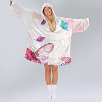 Load image into Gallery viewer, To My Granddaughter Butterfly Blanket Hoodie
