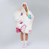 Load image into Gallery viewer, To My Granddaughter Butterfly Blanket Hoodie
