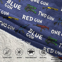 Load image into Gallery viewer, Guns Blanket Hoodie
