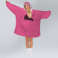 Load image into Gallery viewer, Dog Mom Black Print - Dog Mom Wearable Blanket
