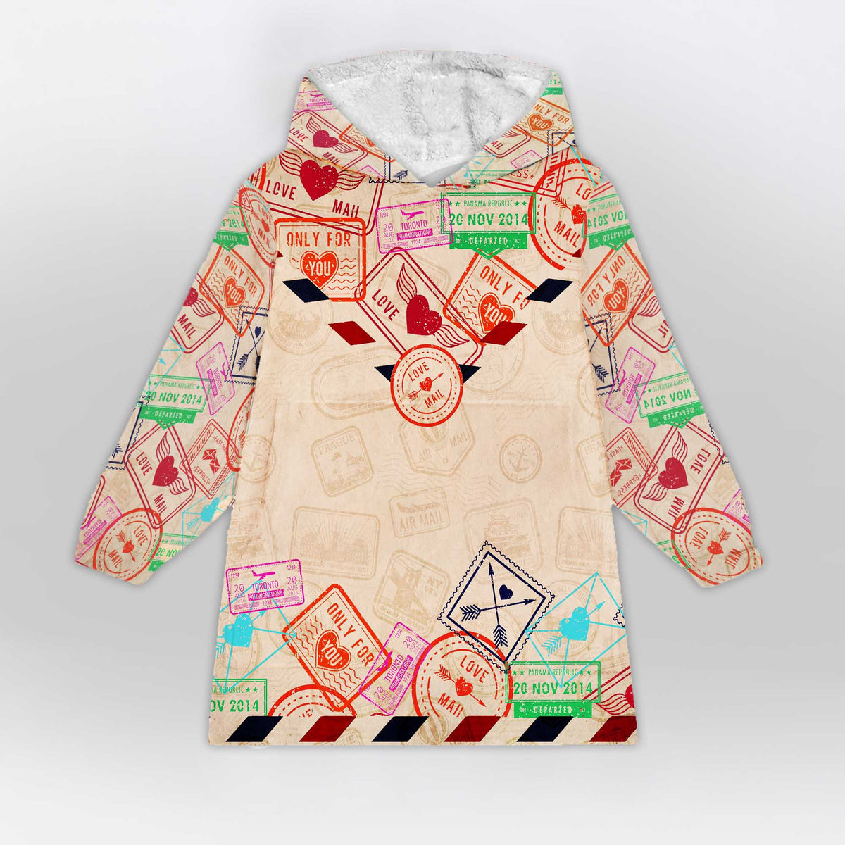 To My Daughter Letter blanket hoodie