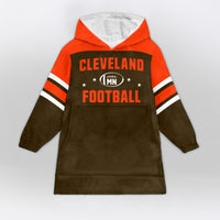Load image into Gallery viewer, Cleveland Football Blanket Hoodie
