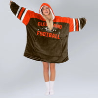 Load image into Gallery viewer, Cleveland Football Blanket Hoodie

