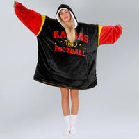 Load image into Gallery viewer, Kansas Football Blanket Hoodie
