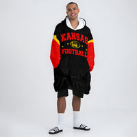 Load image into Gallery viewer, Kansas Football Blanket Hoodie
