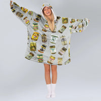 Load image into Gallery viewer, Canned Pickles Blanket Hoodie
