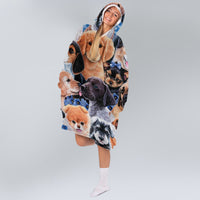 Load image into Gallery viewer, Cute Dogs - Dog Mom Wearable Blanket
