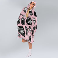 Load image into Gallery viewer, Ouija Pink - Cat Mom Blanket Hoodie
