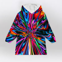 Load image into Gallery viewer, Hippie Tie Dye Blanket Hoodie - Hippie Gifts
