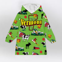 Load image into Gallery viewer, Vermont Green Blanket Hoodie
