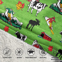 Load image into Gallery viewer, Vermont Green Blanket Hoodie
