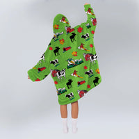Load image into Gallery viewer, Vermont Green Blanket Hoodie
