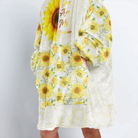 Load image into Gallery viewer, You are my Sunshine Sunflower - Gifts for Daughter, Daughter Blanket Hoodie from Mom
