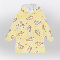 Load image into Gallery viewer, Waffle Cat Blanket Hoodie
