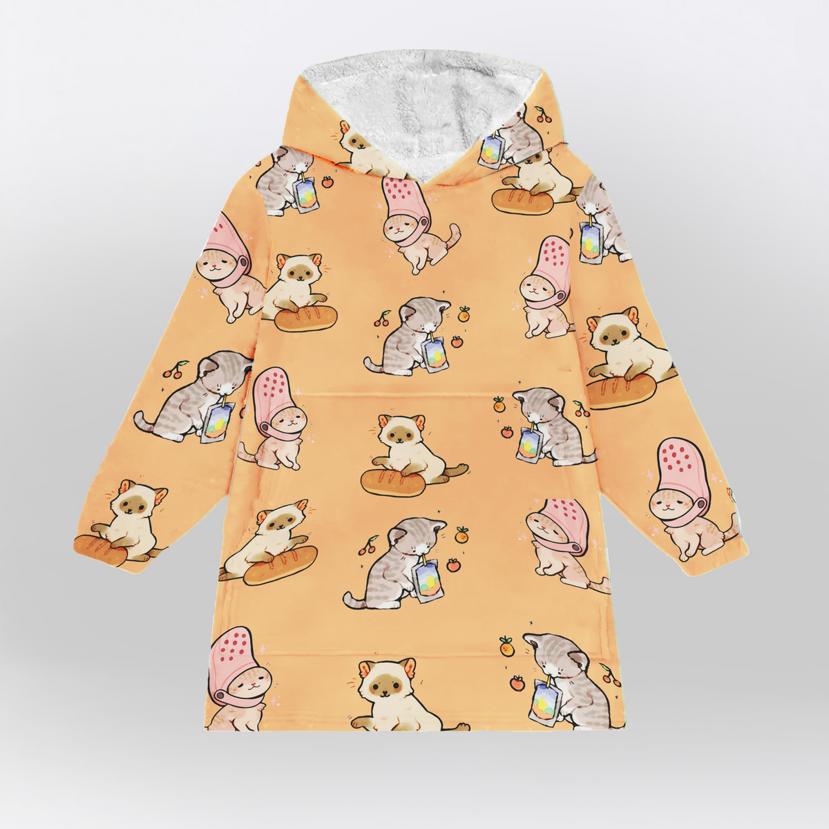 Feline Friends Blanket Hoodie